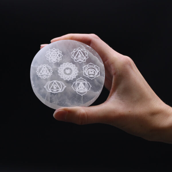 Placa de Carregamento de Selenite - Design Chakra - Image 2