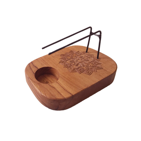Queimador de Palo Santo e Tochas - Madeira de Teca - Mandala