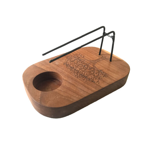 Queimador de Palo Santo e Tochas - Madeira de Teca - Árvore da Vida