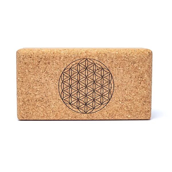 Bloco para Yoga em Cortiça - Mandala Flor da vida