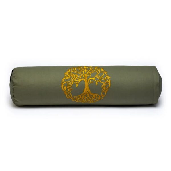 Almofada de Meditação Redonda Algodão Orgânico - Árvore da Vida