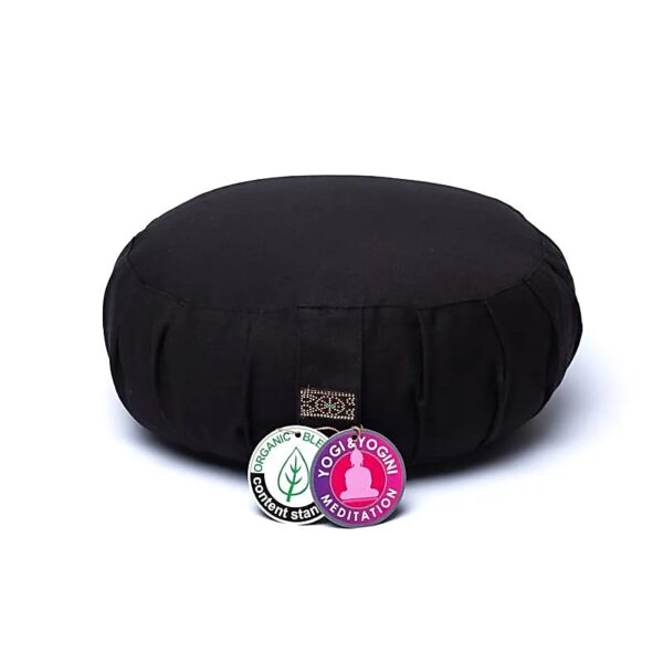 Almofada de Meditação Zafu Algodão Orgânico - Preta