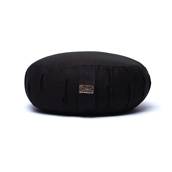 Almofada de Meditação Zafu Algodão Orgânico - Preta - Image 3